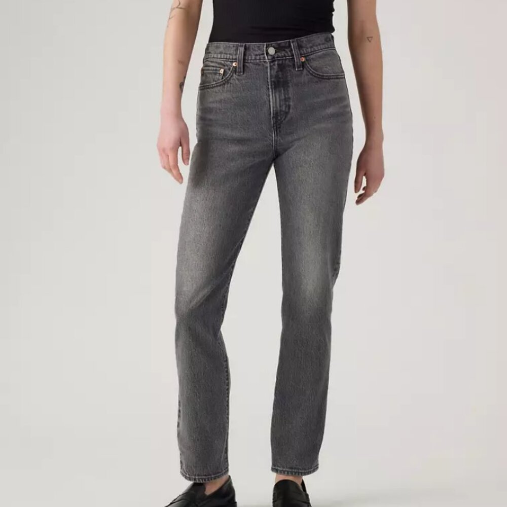 Levi’s Wedgie High Rise Slim Fit After Hours Grey Size 25